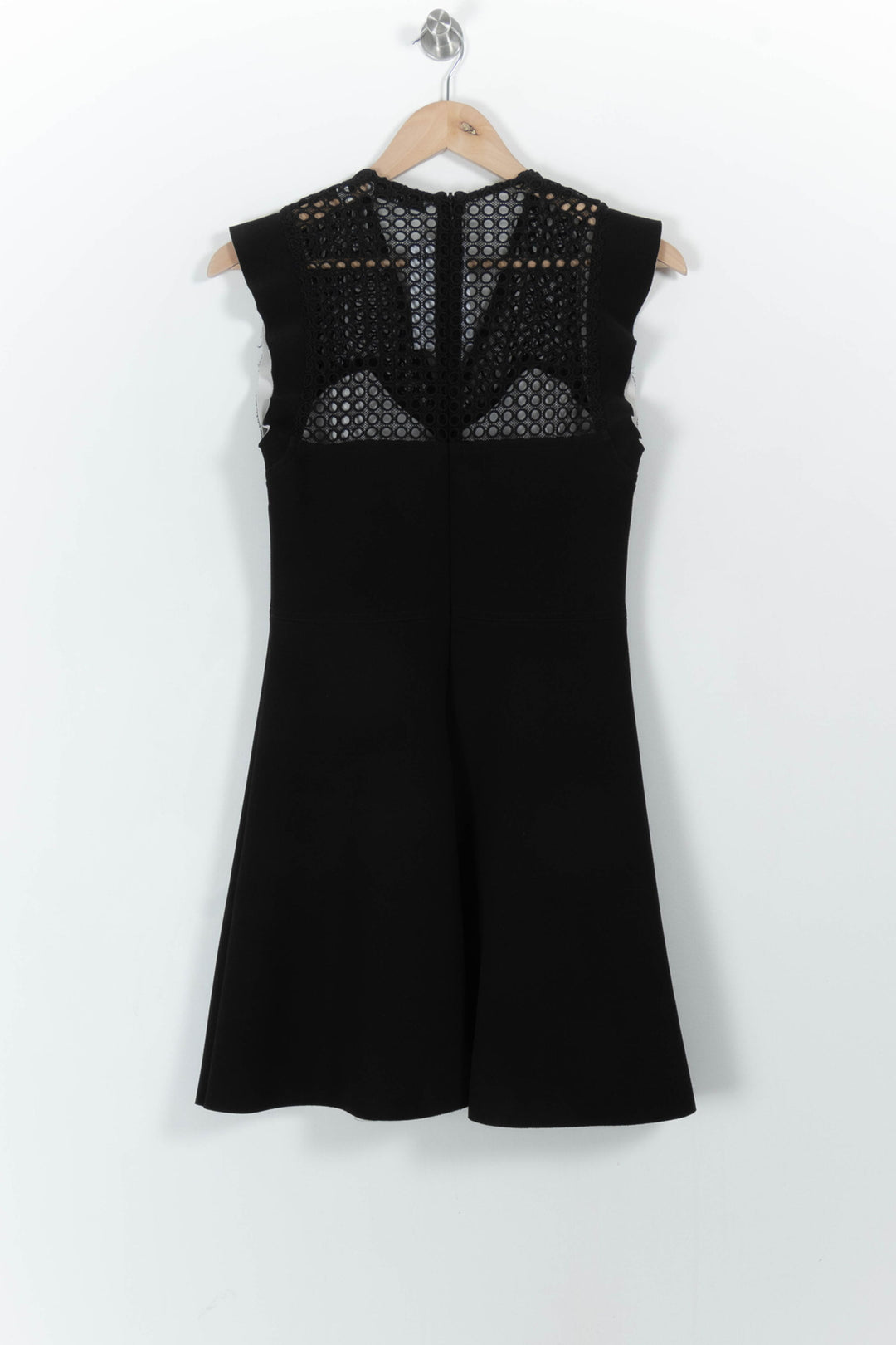 Robe Évasée Noire - Taille L/40 de la marque Sandro | PARAD103565 - Vendu par Paradigme - Image 4