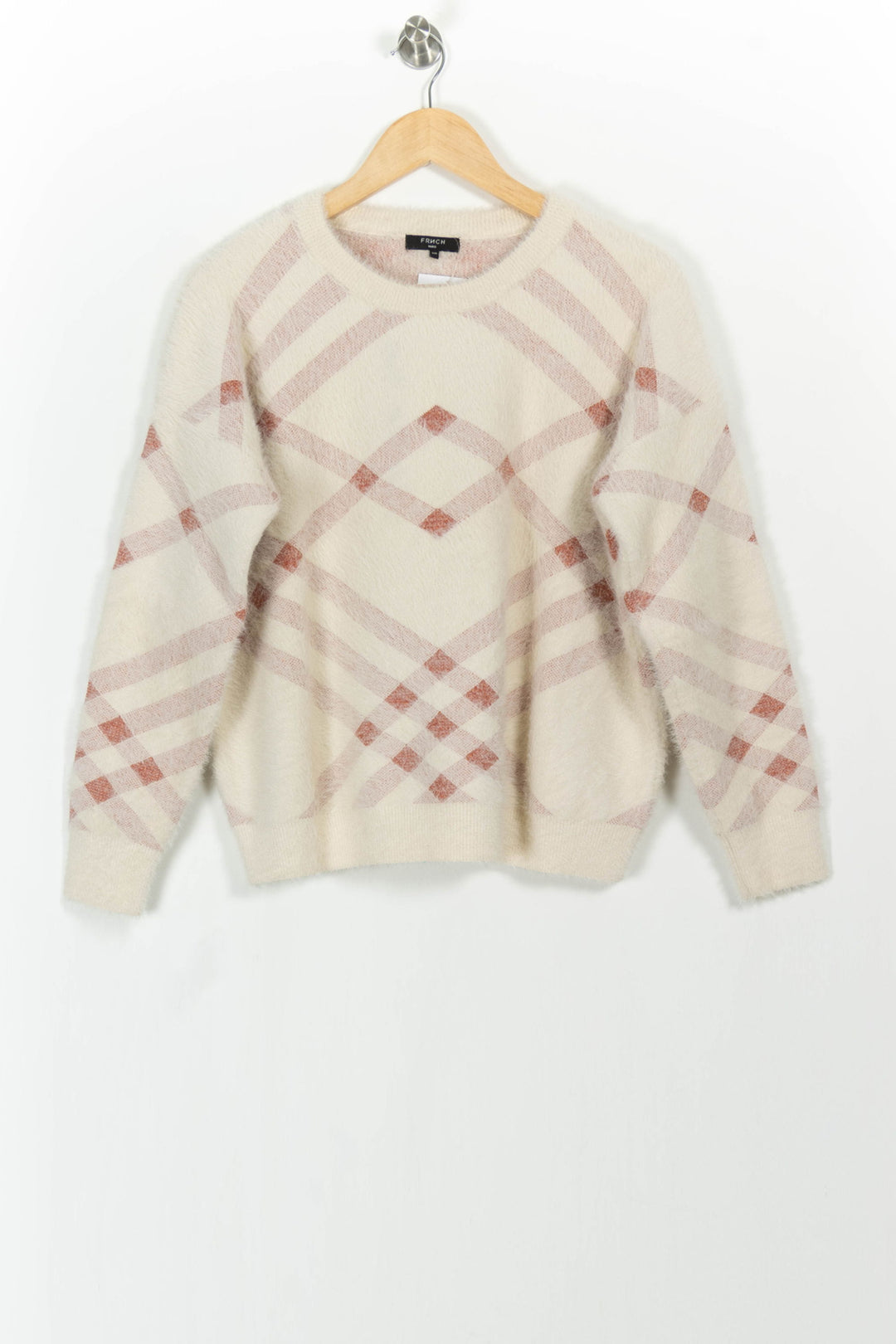 Pull Écru et Rose - Taille S/36 de la marque FRNCH | PARAD103568 - Vendu par Paradigme - Image 2