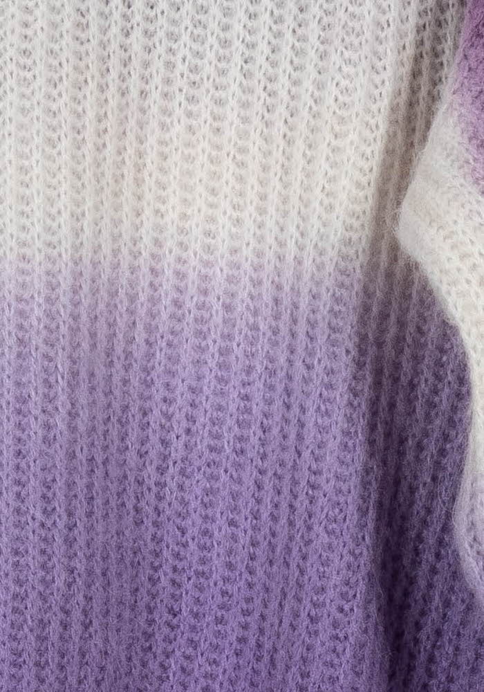 Pull Violet et Blanc - Taille M/38 de la marque Imprevu | PARAD103569 - Vendu par Paradigme - Image 3