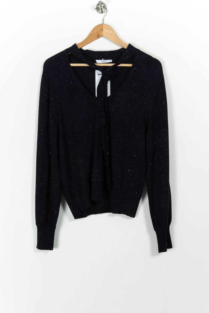 Pull Bleu - Taille L/40 de la marque ZAPA | PARAD103572 - Vendu par Paradigme - Image 2
