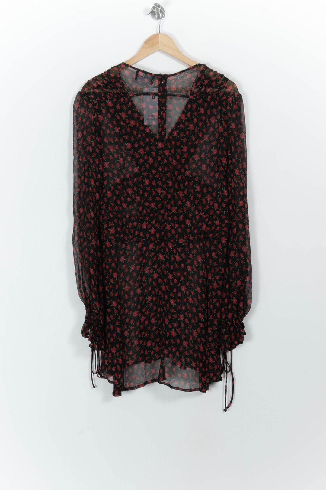 Robe Courte Noire et Rouge - Taille L/40 de la marque The Kooples | PARAD103574 - Vendu par Paradigme - Image 4