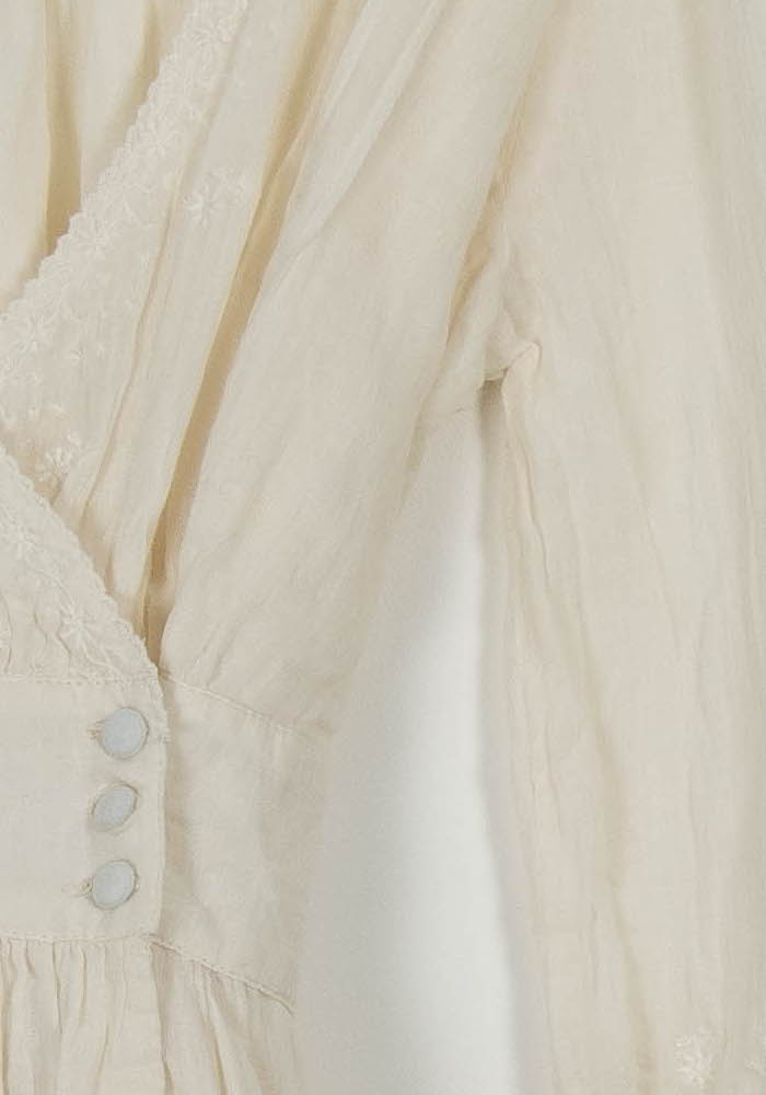 Robe Portefeuille Beige - Taille S/36 de la marque Emile & Ida | PARAD103577 - Vendu par Paradigme - Image 3