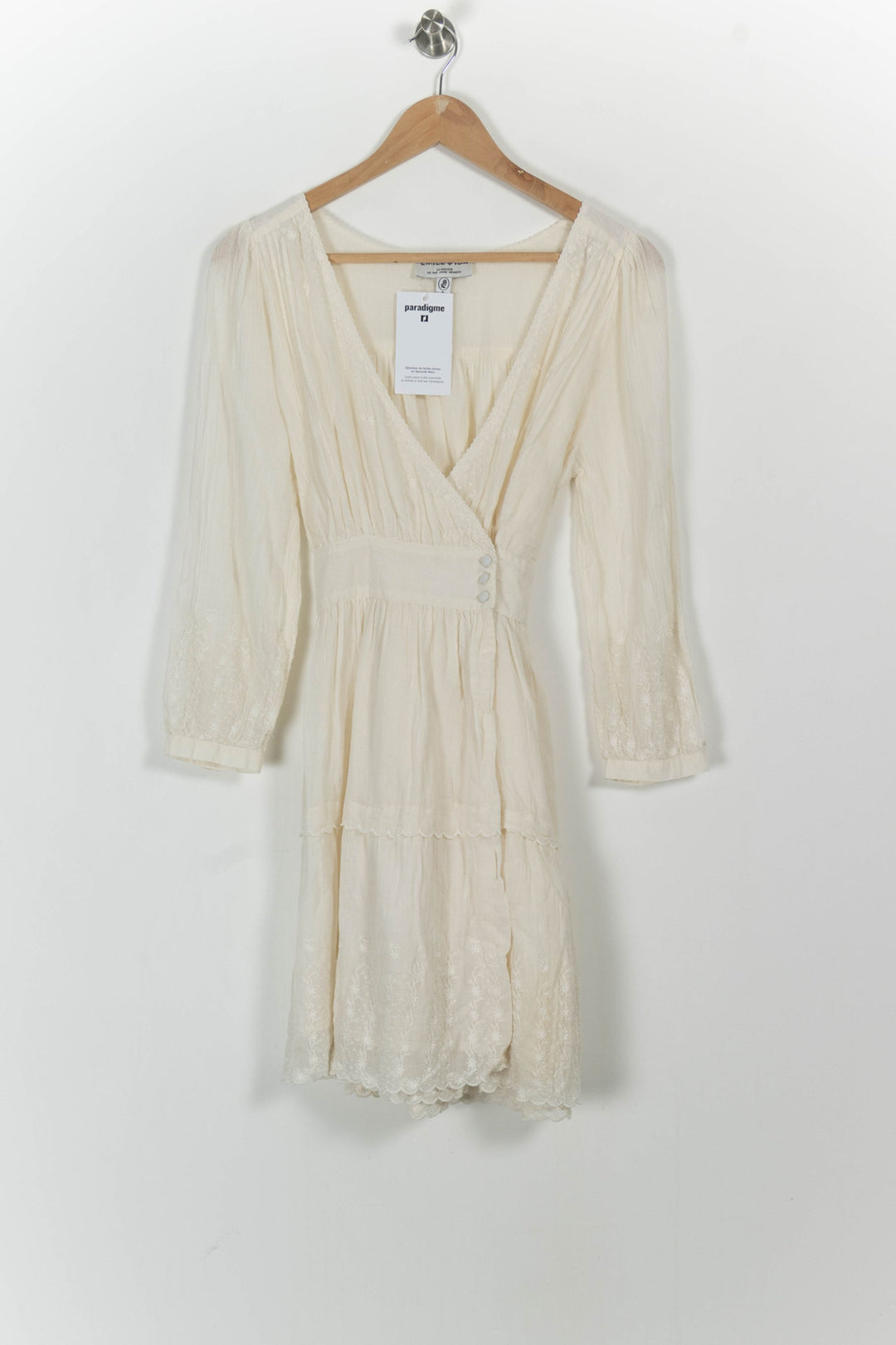 Robe Portefeuille Beige - Taille S/36 de la marque Emile & Ida | PARAD103577 - Vendu par Paradigme - Image 2