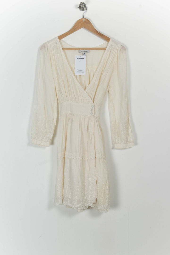 Robe Portefeuille Beige - Taille S/36 de la marque Emile & Ida | PARAD103577 - Vendu par Paradigme - Image 2