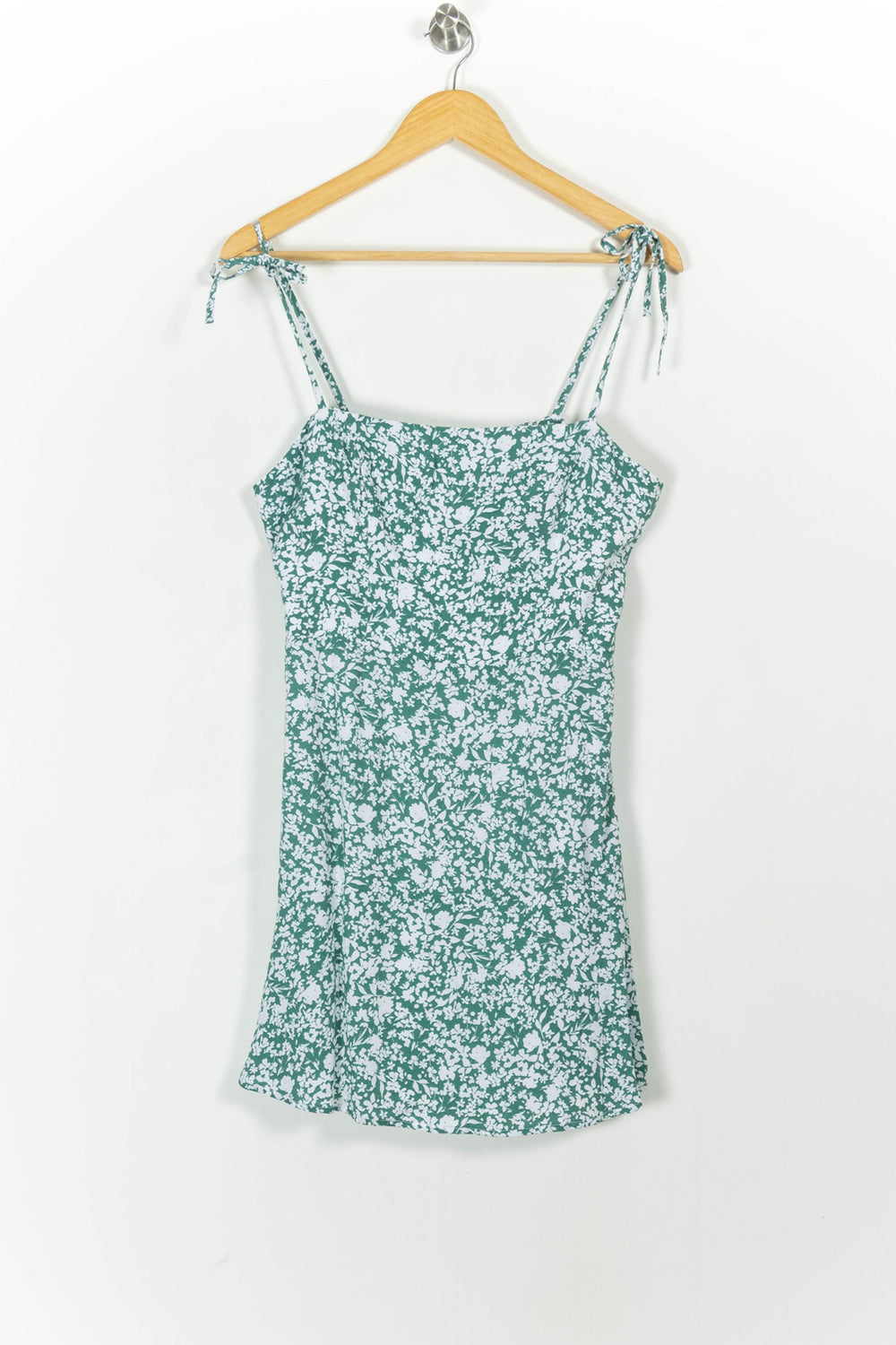 Robe Fleurie Verte et Blanche - Taille XL/42 de la marque Kookai | PARAD103581 - Vendu par Paradigme - Image 2