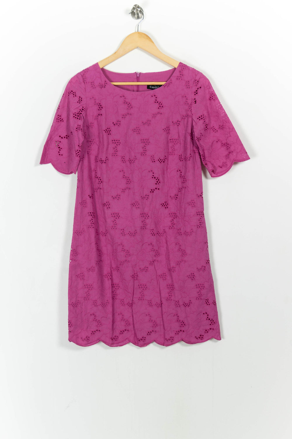 Robe Courte Rose - Taille M/38 de la marque Caroll | PARAD103582 - Vendu par Paradigme - Image 2