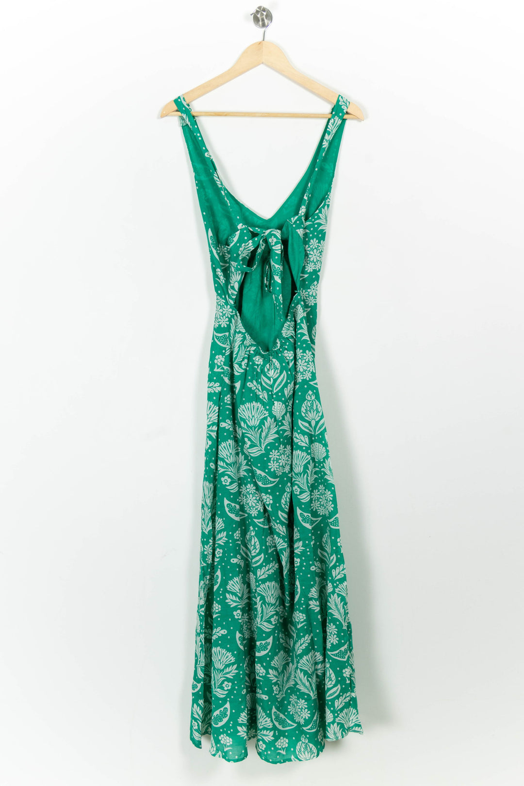 Robe Longue Verte et Blanche - Taille L/40 de la marque Petite Mendigote | PARAD103585 - Vendu par Paradigme - Image 4