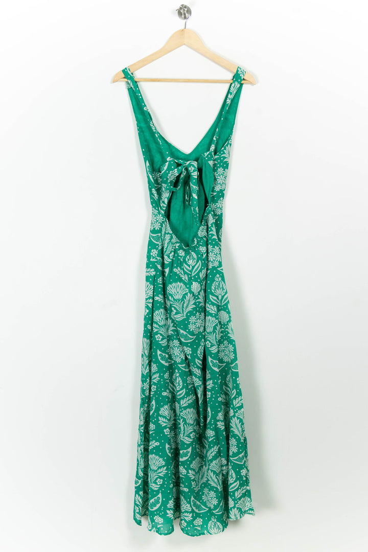 Robe Longue Verte et Blanche - Taille L/40 de la marque Petite Mendigote | PARAD103585 - Vendu par Paradigme - Image 4