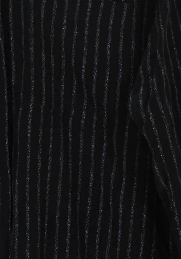 Chemise Noire à Rayures Blanches - Taille XS/34 de la marque The Kooples | PARAD103587 - Vendu par Paradigme - Image 3