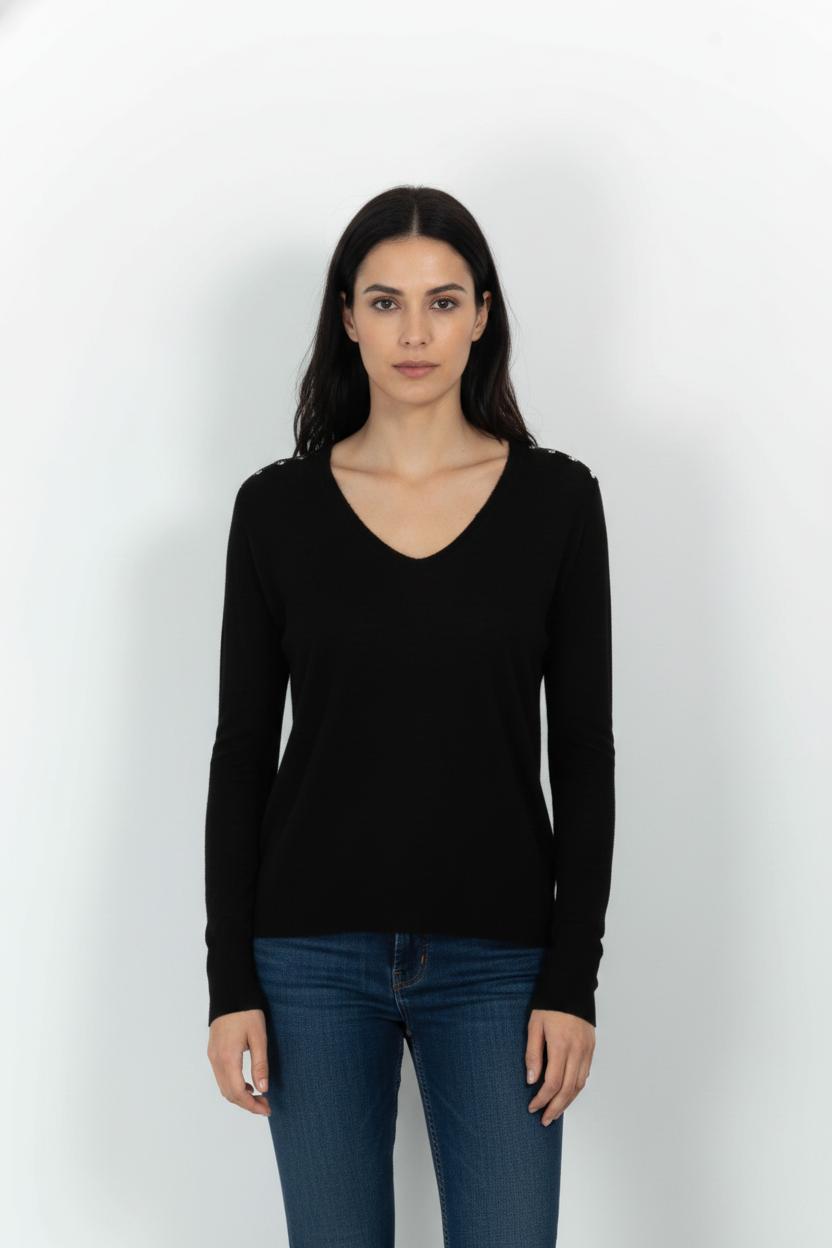 Pull Noir - Taille M/38 de la marque Zadig&Voltaire | PARAD103589 - Vendu par Paradigme - Image 1