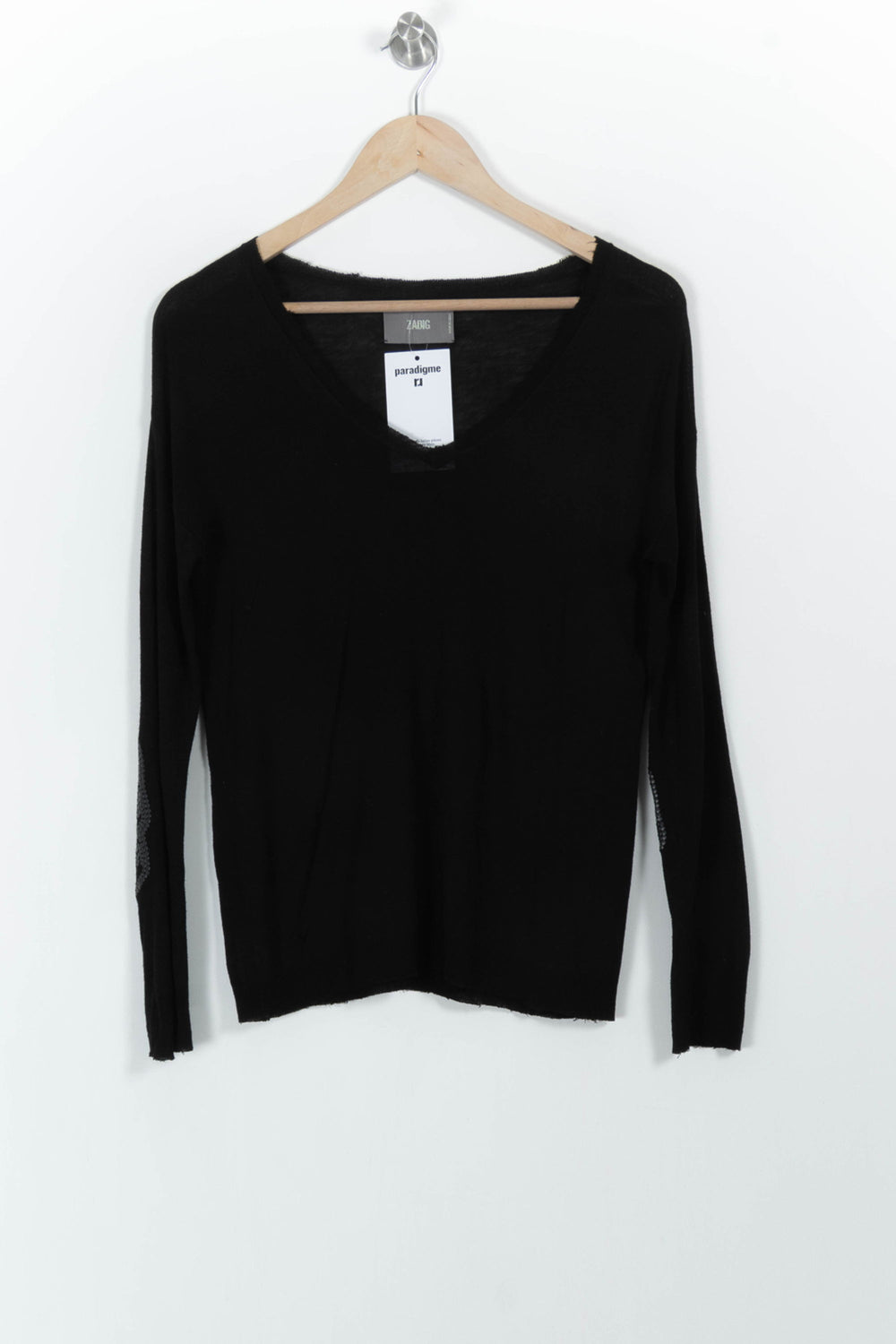 Pull Noir - Taille M/38 de la marque Zadig&Voltaire | PARAD103589 - Vendu par Paradigme - Image 2