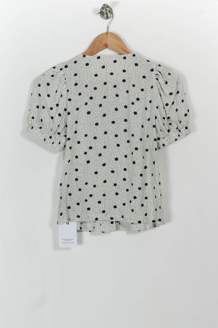 Blouse Blanche et Noire - Taille XS/34 de la marque I.Code | PARAD103592 - Vendu par Paradigme - Image 4