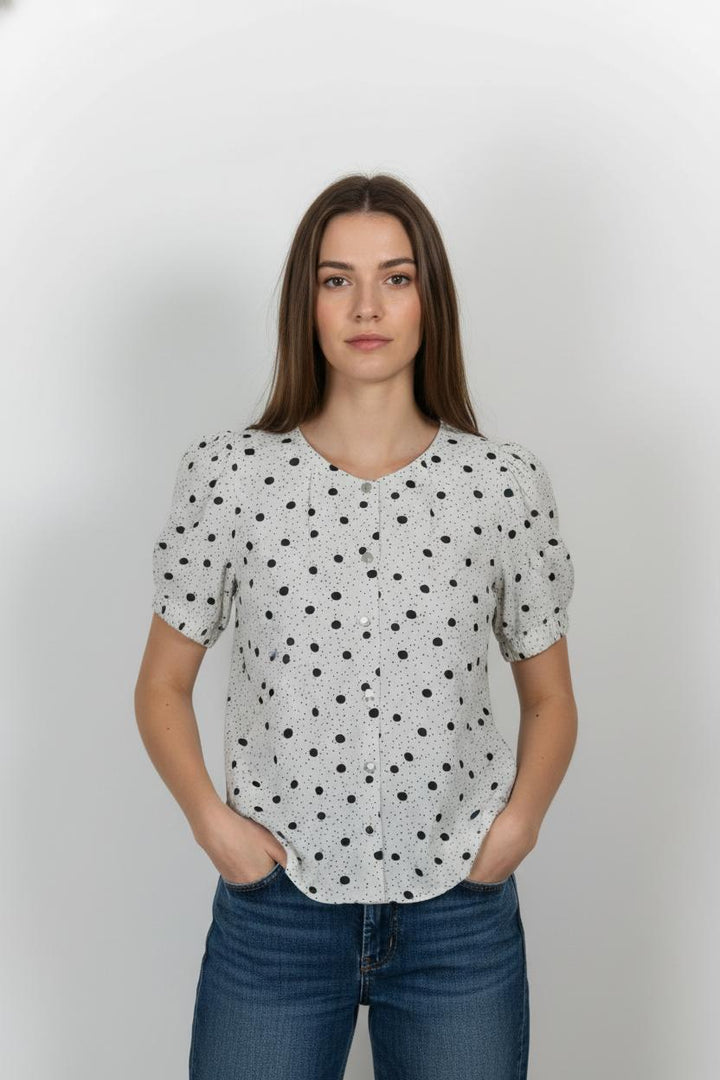 Blouse Blanche et Noire - Taille XS/34 de la marque I.Code | PARAD103592 - Vendu par Paradigme - Image 1