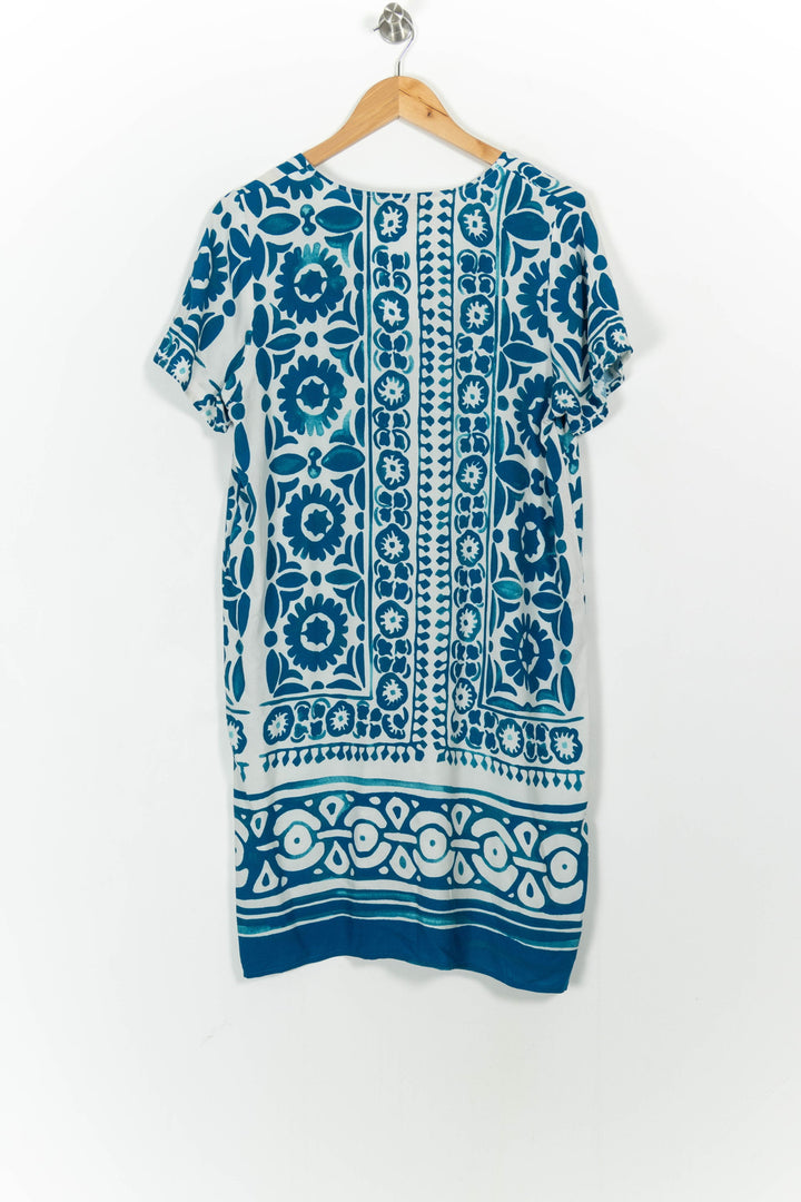 Robe Bleu et Blanche - Taille L/40 de la marque La Fée Maraboutée | PARAD103595 - Vendu par Paradigme - Image 4