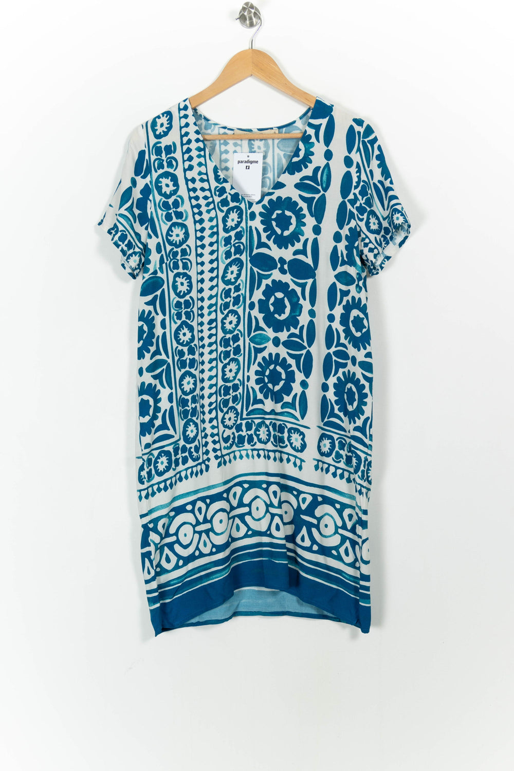 Robe Bleu et Blanche - Taille L/40 de la marque La Fée Maraboutée | PARAD103595 - Vendu par Paradigme - Image 2