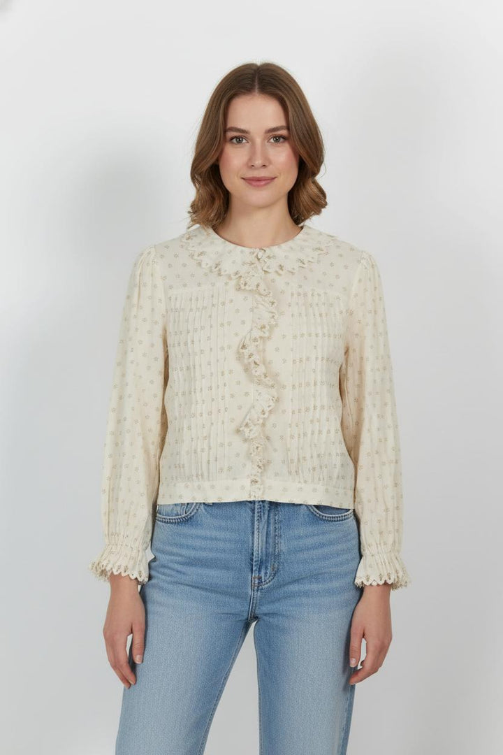 Blouse Beige - Taille XS/34 de la marque Emile & Ida | PARAD103607 - Vendu par Paradigme - Image 1