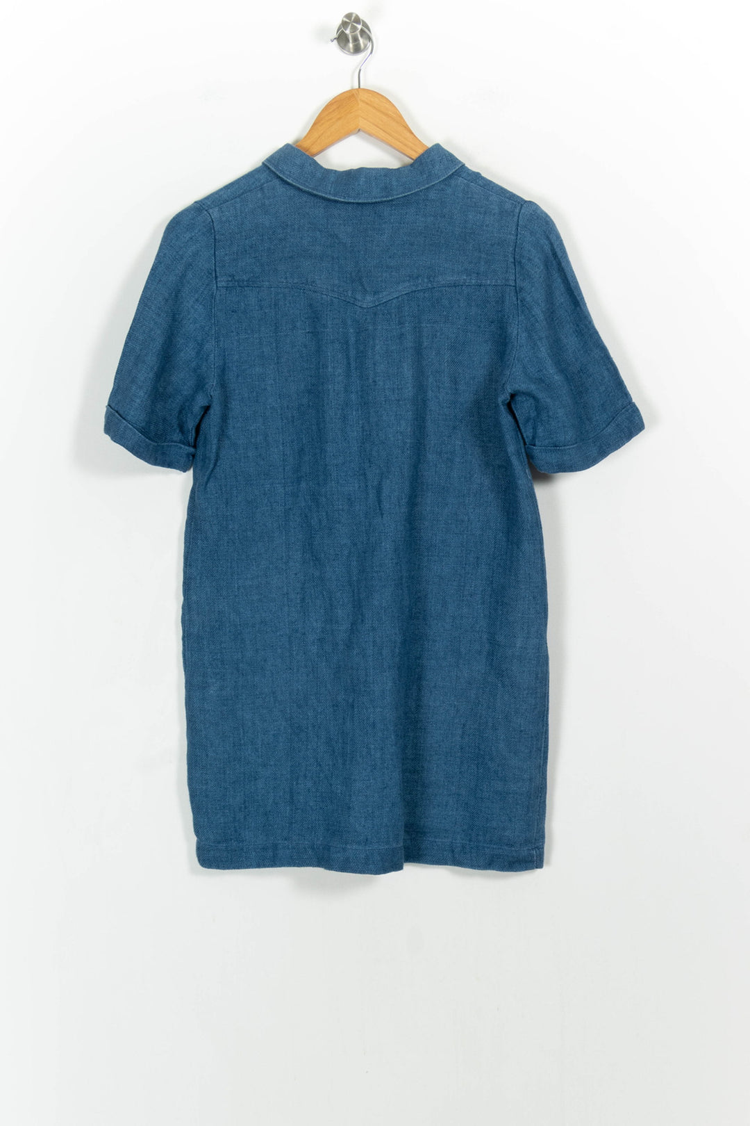 Robe Chemise Bleue - Taille S/36 de la marque Sézane | PARAD103612 - Vendu par Paradigme - Image 4