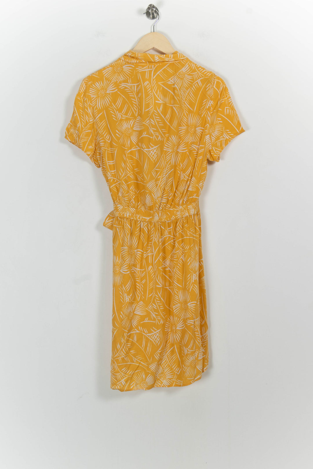 Robe Portefeuille Jaune et Blanche - Taille XS/34 de la marque Des petits hauts | PARAD103614 - Vendu par Paradigme - Image 4