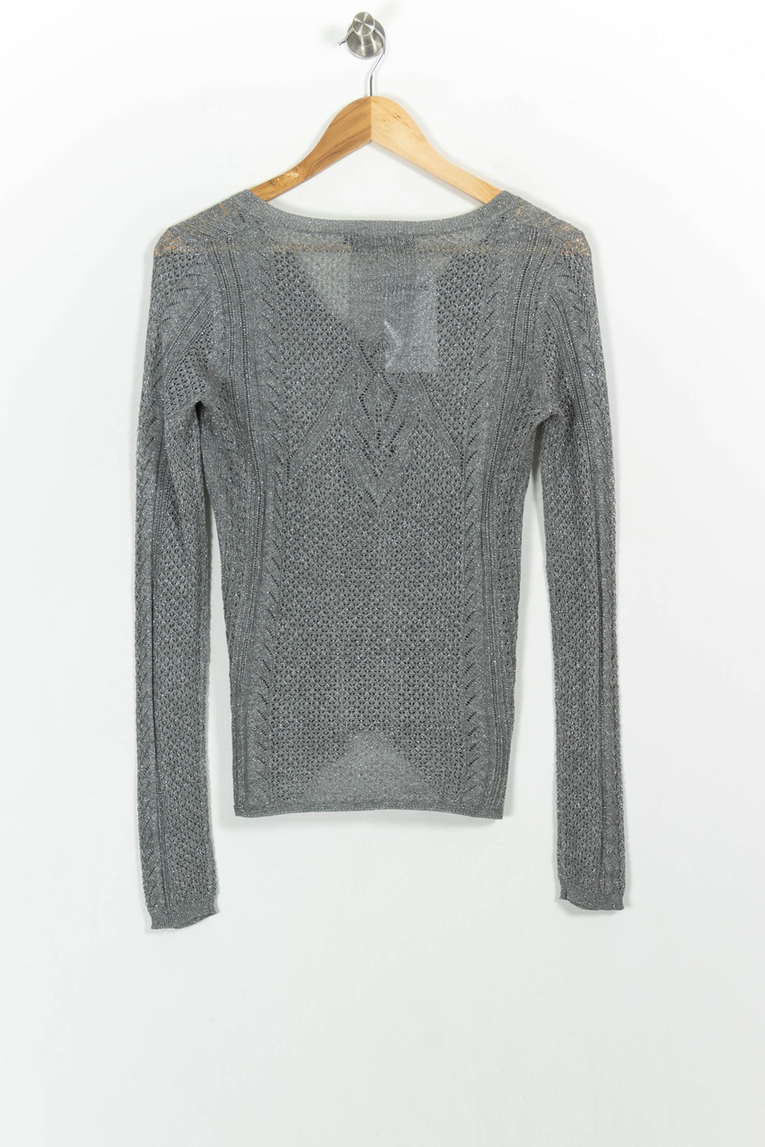 Pull Gris - Taille XS/34 de la marque Bérénice | PARAD103616 - Vendu par Paradigme - Image 4