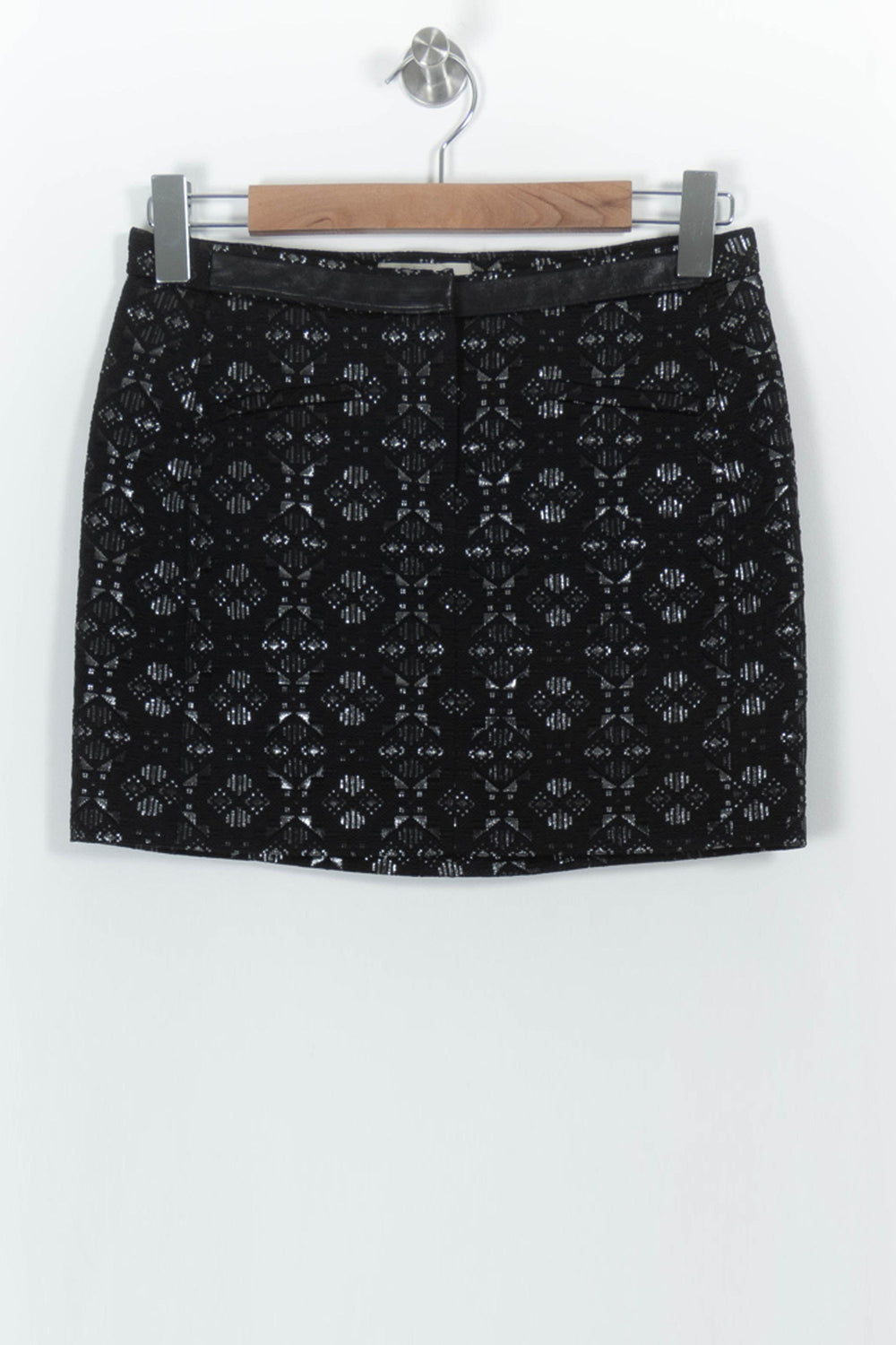 Jupe Droite Noire - Taille S/36 de la marque Maje | PARAD103619 - Vendu par Paradigme - Image 2