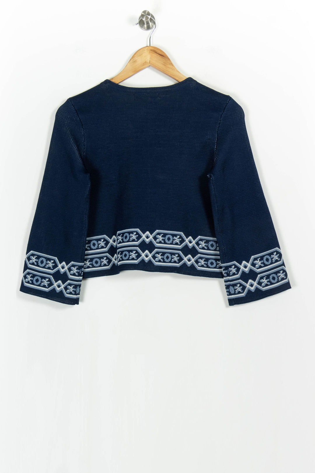 Pull Bleu et Blanc - Taille S/36 de la marque Maje | PARAD103623 - Vendu par Paradigme - Image 4