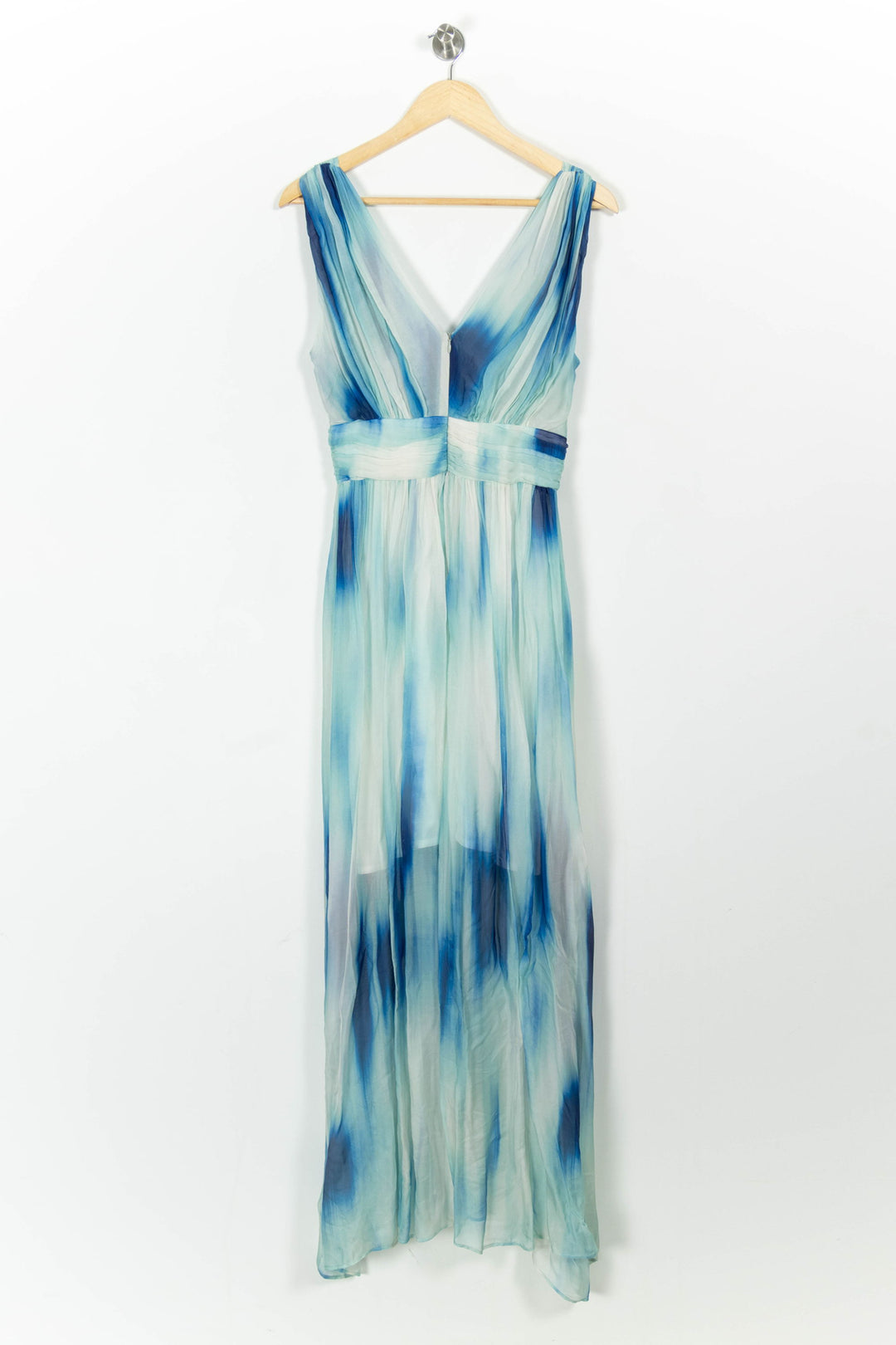 Robe Longue Bleu et Blanc - Taille S/36 de la marque Indies | PARAD103632 - Vendu par Paradigme - Image 4