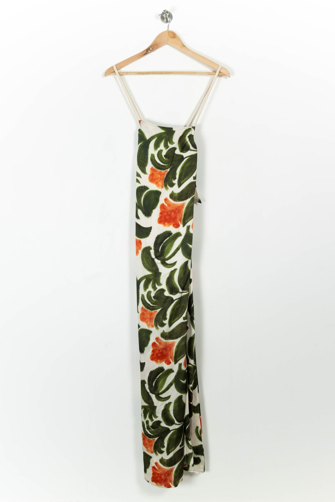 Robe Longue Verte et Orange - Taille S/36 de la marque Indies | PARAD103641 - Vendu par Paradigme - Image 2