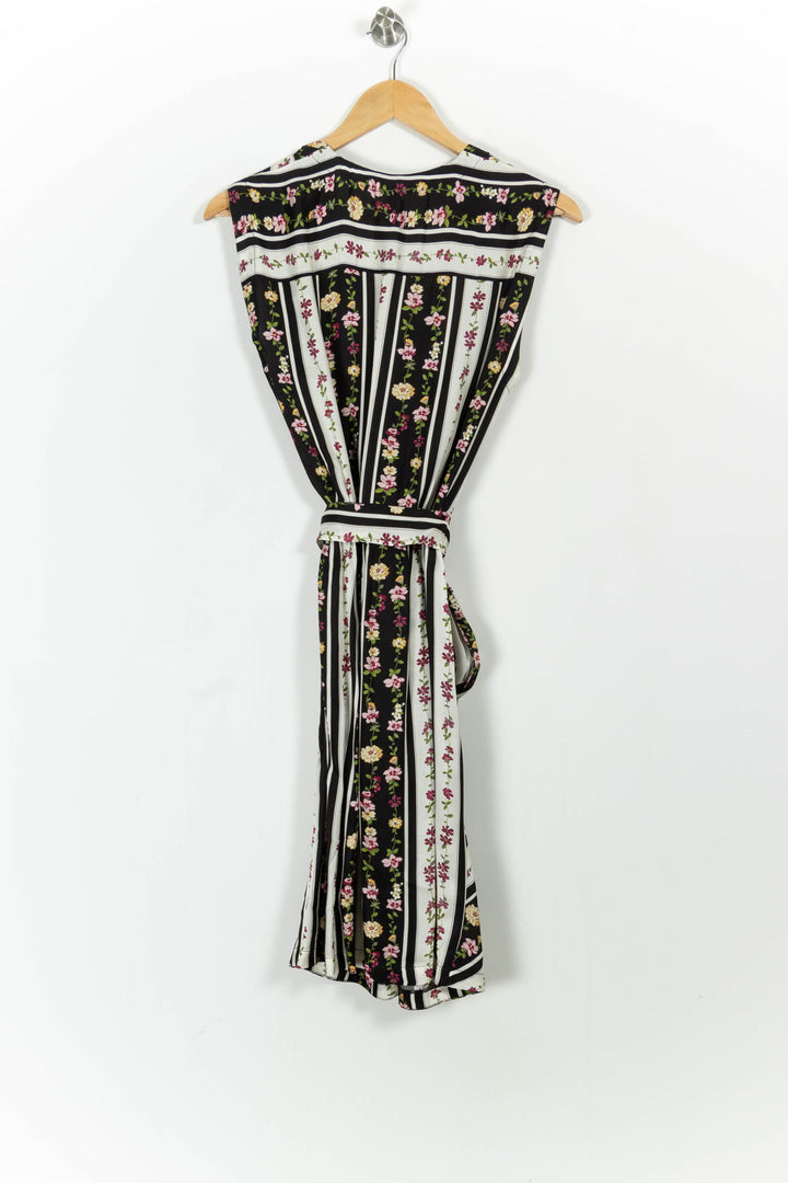 Robe Portefeuille Noire et Blanche - Taille S/36 de la marque Indies | PARAD103675 - Vendu par Paradigme - Image 4