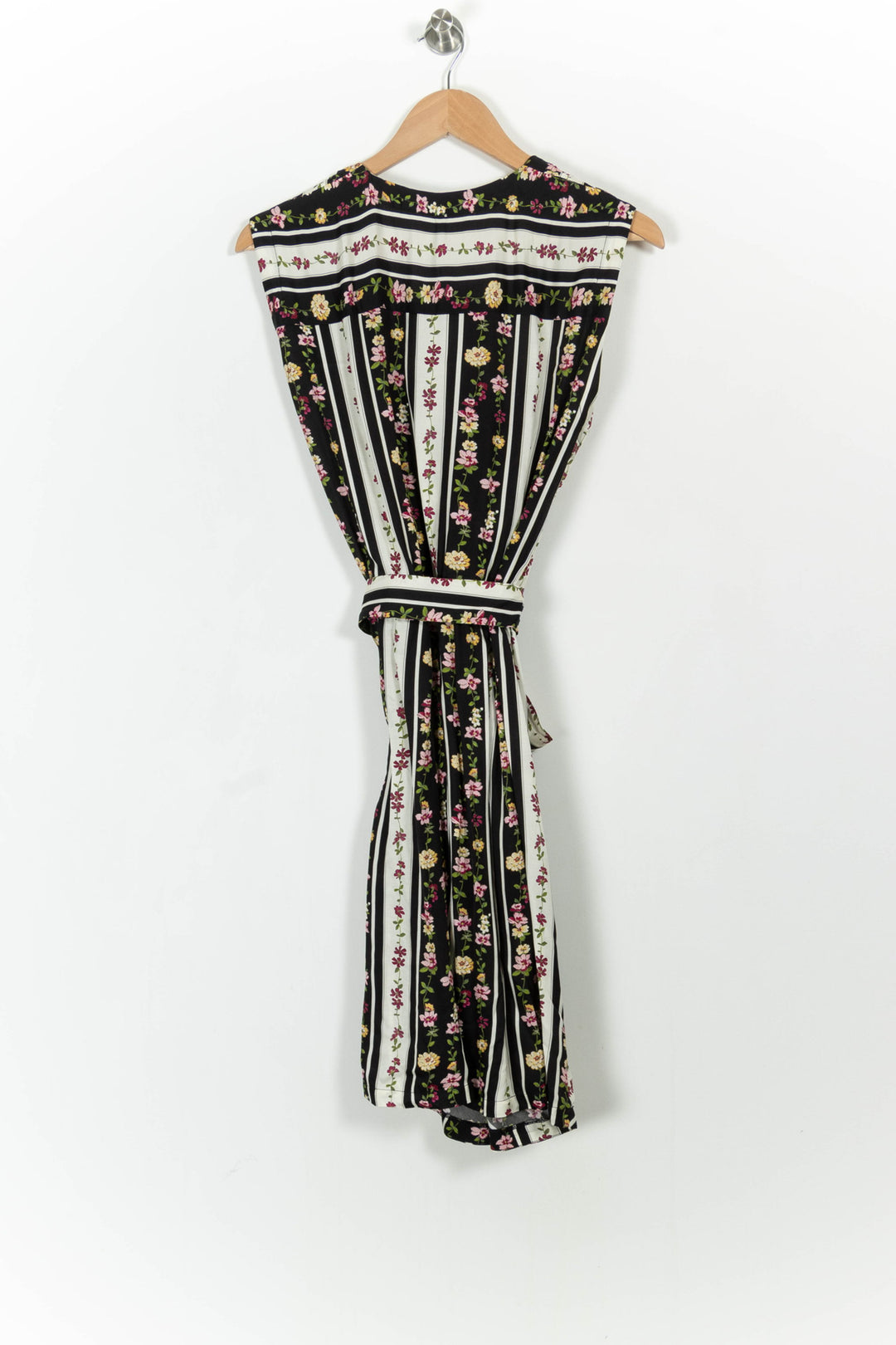 Robe Portefeuille Noire et Blanche - Taille L/40 de la marque Indies | PARAD103677 - Vendu par Paradigme - Image 4