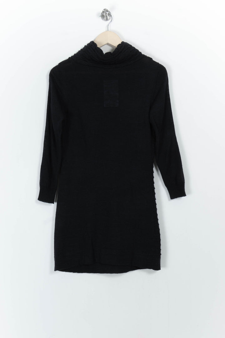 Robe Pull Noire - Taille S/36 de la marque La Fée Maraboutée | PARAD103691 - Vendu par Paradigme - Image 4