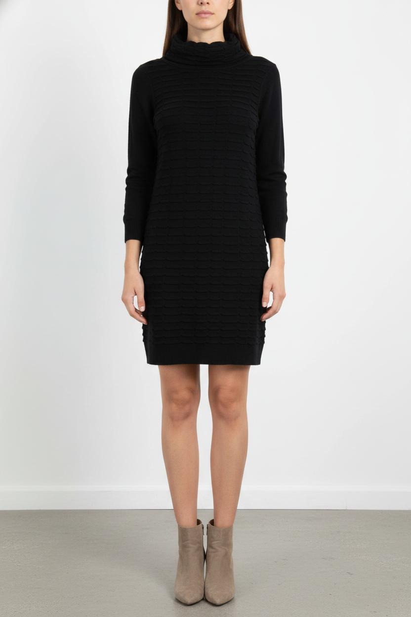 Robe Pull Noire - Taille S/36 de la marque La Fée Maraboutée | PARAD103691 - Vendu par Paradigme - Image 1