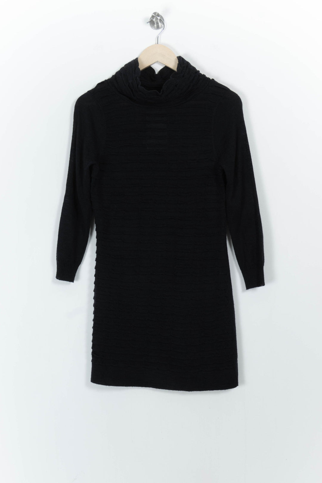 Robe Pull Noire - Taille S/36 de la marque La Fée Maraboutée | PARAD103691 - Vendu par Paradigme - Image 2