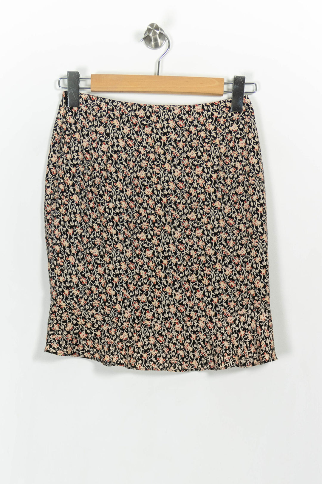 Jupe Fleurie Noire et Beige - Taille S/36 de la marque Petite Mendigote | PARAD103696 - Vendu par Paradigme - Image 4