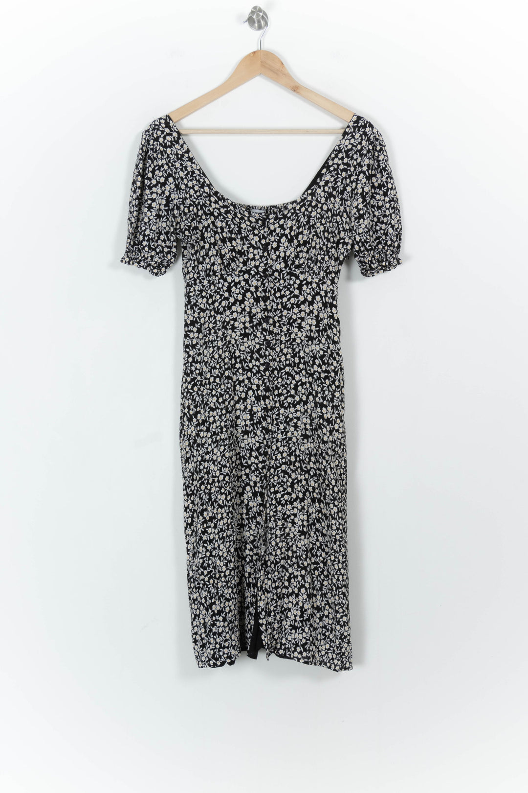 Robe Fleurie Noire et Blanche - Taille S/36 de la marque Petite Mendigote | PARAD103705 - Vendu par Paradigme - Image 2