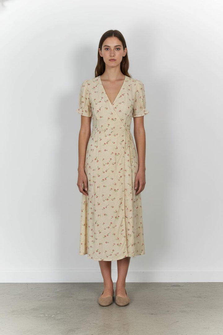 Robe Longue Écrue et Rouge - Taille S/36 de la marque Grace & Mila | PARAD103706 - Vendu par Paradigme - Image 1