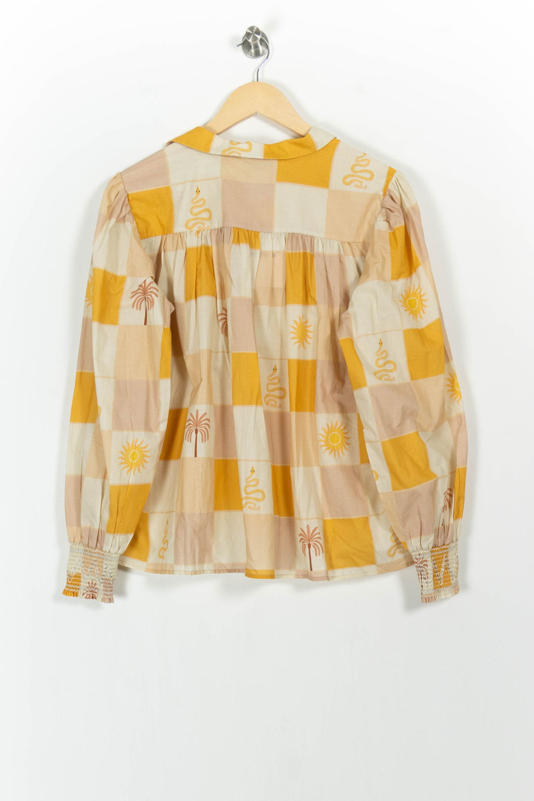 Blouse Beige et Jaune - Taille XS/34 de la marque Imprevu | PARAD103708 - Vendu par Paradigme - Image 4