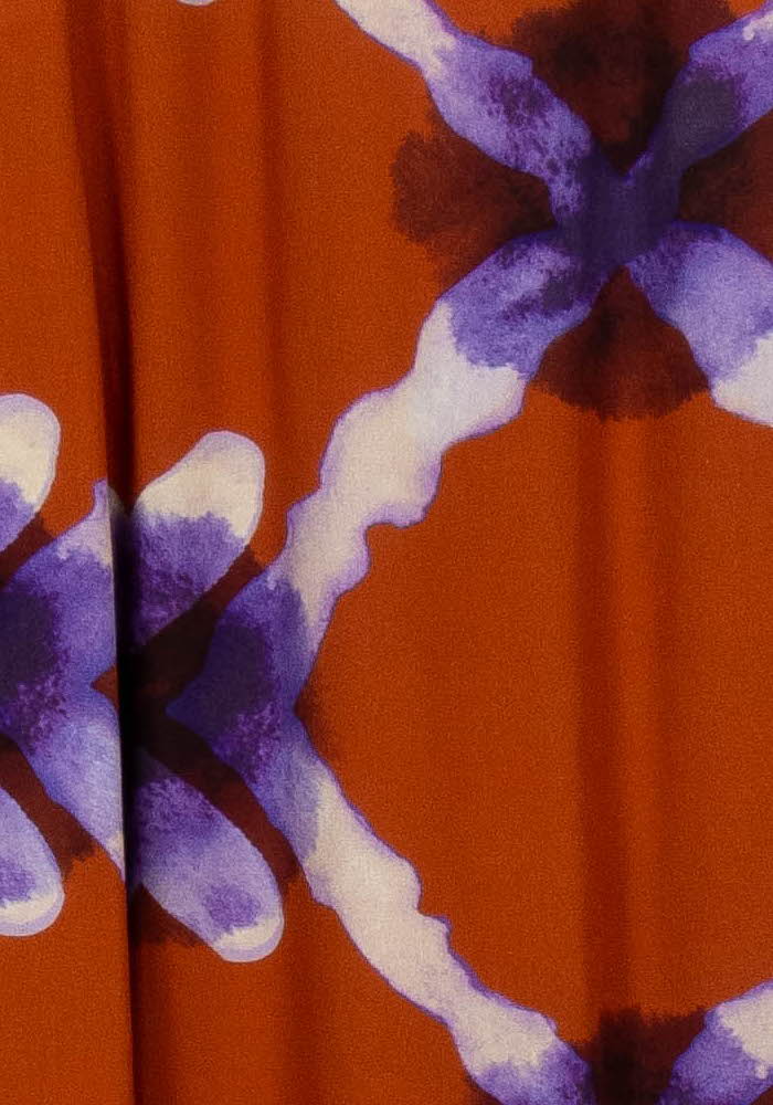 Pantalon Large Orange et Violet - Taille XS/34 de la marque Imprevu | PARAD103713 - Vendu par Paradigme - Image 3