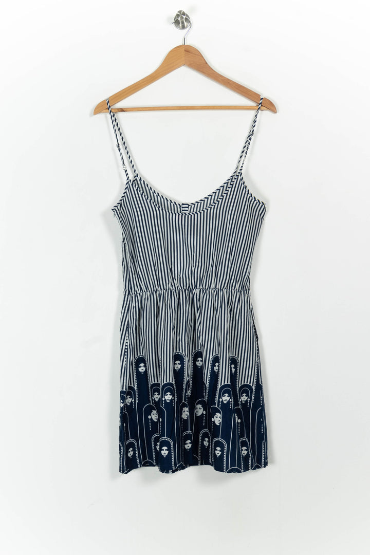 Robe Courte Bleu et Blanc - Taille M/38 de la marque Paul & Joe | PARAD103716 - Vendu par Paradigme - Image 4