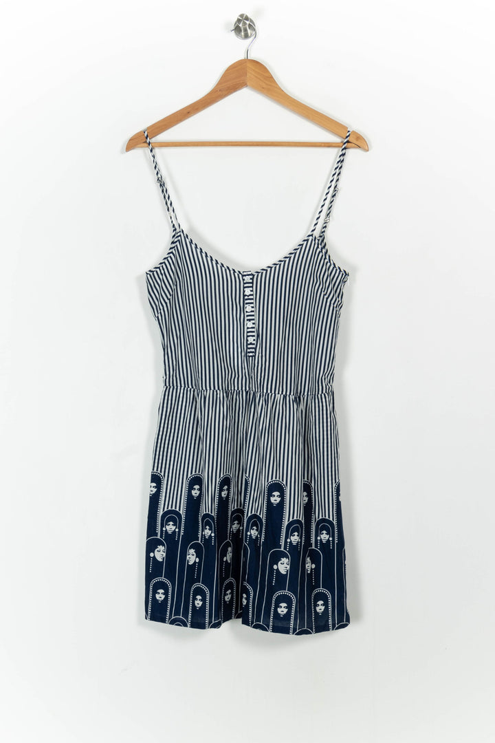 Robe Courte Bleu et Blanc - Taille M/38 de la marque Paul & Joe | PARAD103716 - Vendu par Paradigme - Image 2