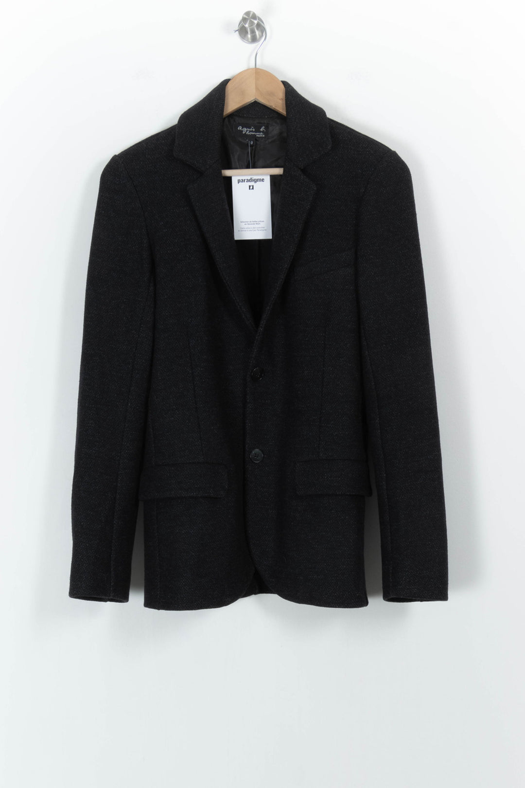 Blazer Noir - Taille XS/34 de la marque Agnès b. | PARAD103719 - Vendu par Paradigme - Image 2
