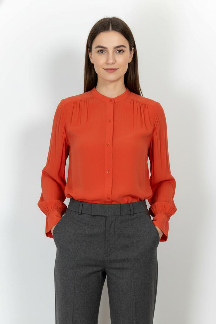 Blouse Rouge - Taille S/36 de la marque Comptoir des Cotonniers | PARAD103730 - Vendu par Paradigme - Image 1