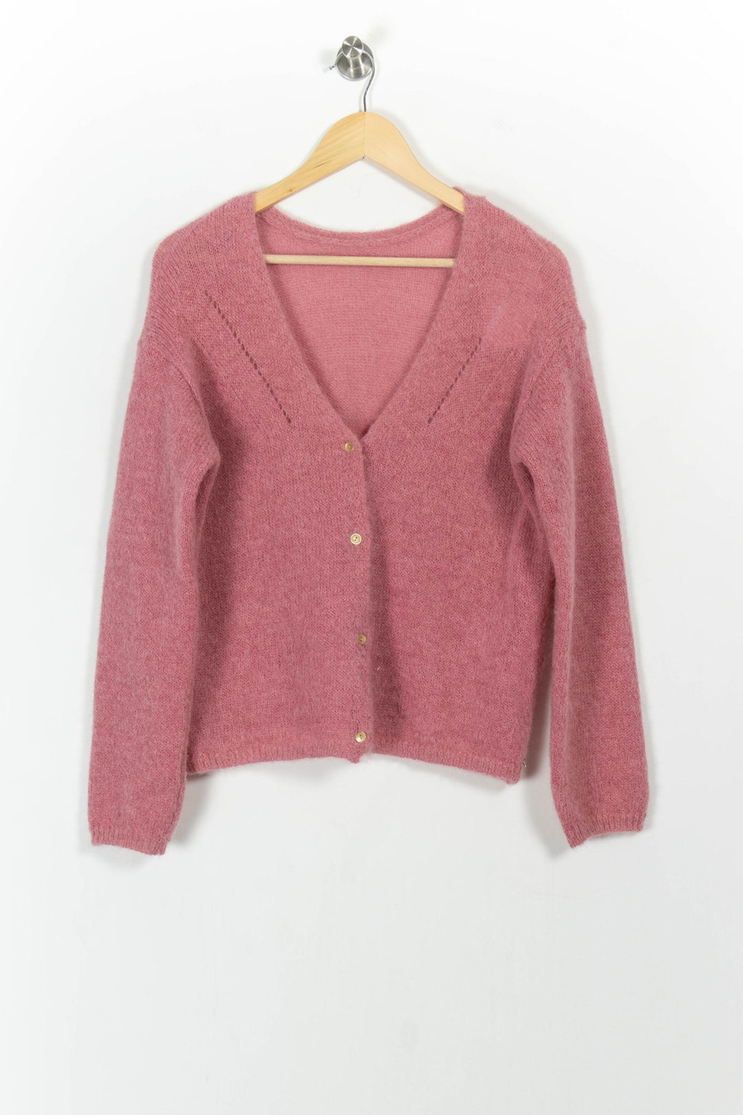 Cardigan Rose - Taille S/36 de la marque Sud express | PARAD103734 - Vendu par Paradigme - Image 2