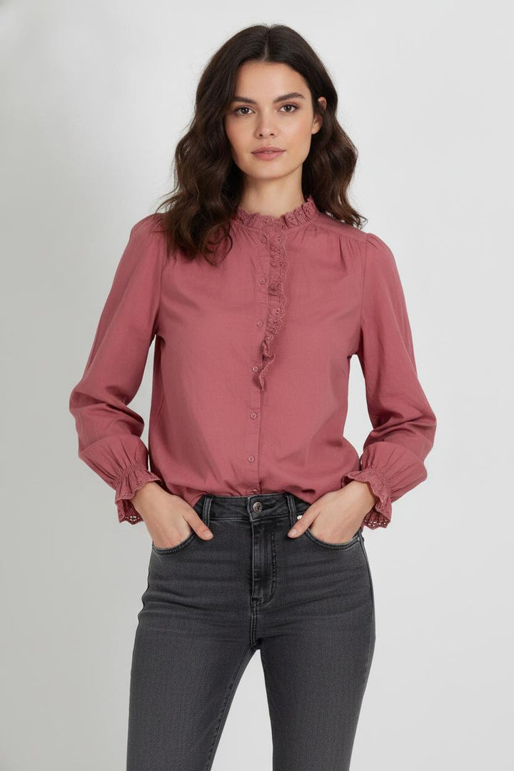 Blouse Rose - Taille S/36 de la marque Sud express | PARAD103736 - Vendu par Paradigme - Image 1