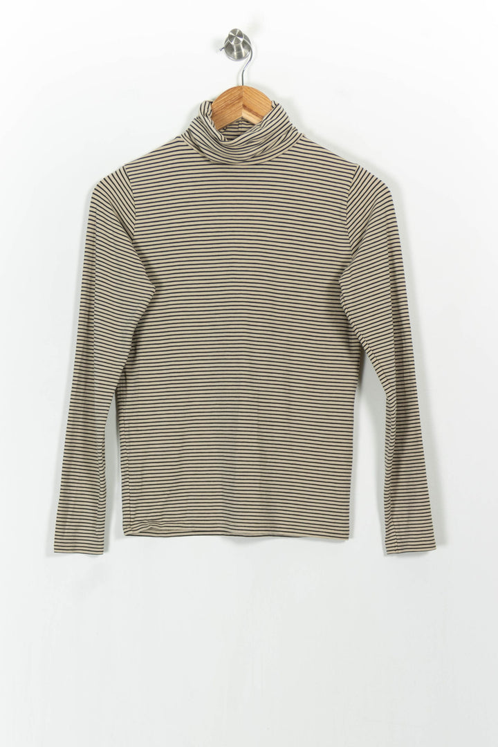 Pull à Col Roulé Beige et Noir - Taille S/36 de la marque Sessùn | PARAD103737 - Vendu par Paradigme - Image 2
