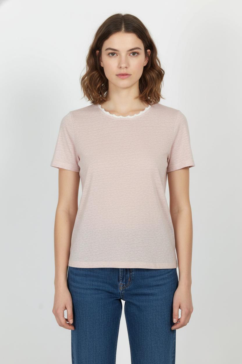 Tee-shirt Rose - Taille S/36 de la marque Pablo | PARAD103739 - Vendu par Paradigme - Image 1