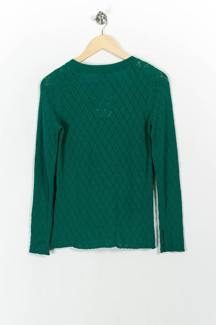 Tee-shirt Manches Longues Vert - Taille M/38 de la marque Sandro | PARAD103740 - Vendu par Paradigme - Image 4
