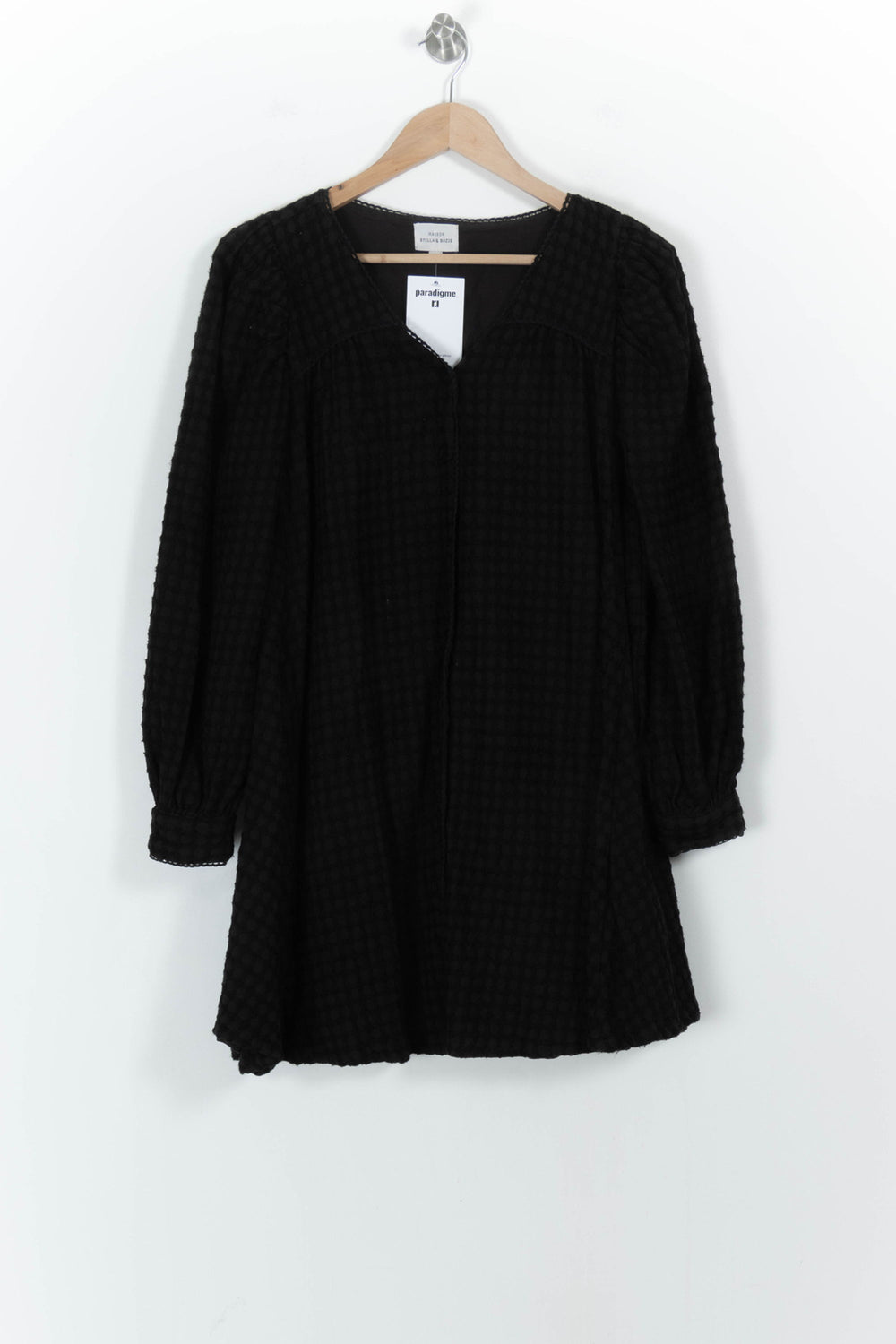 Robe Courte Noire - Taille S/36 de la marque Maison Stella & Suzie | PARAD103741 - Vendu par Paradigme - Image 2