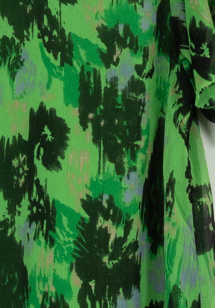 Robe Fluide Verte et Noire - Taille S/36 de la marque IKKS | PARAD103743 - Vendu par Paradigme - Image 3