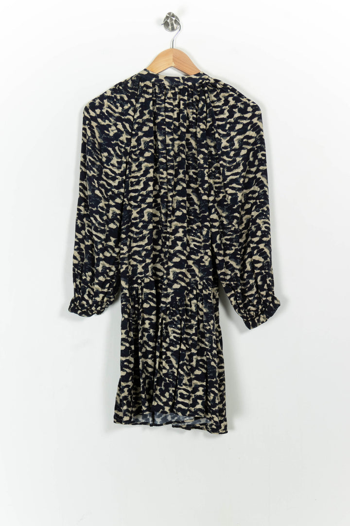 Robe Courte Noire et Beige - Taille S/36 de la marque ba&sh | PARAD103748 - Vendu par Paradigme - Image 4