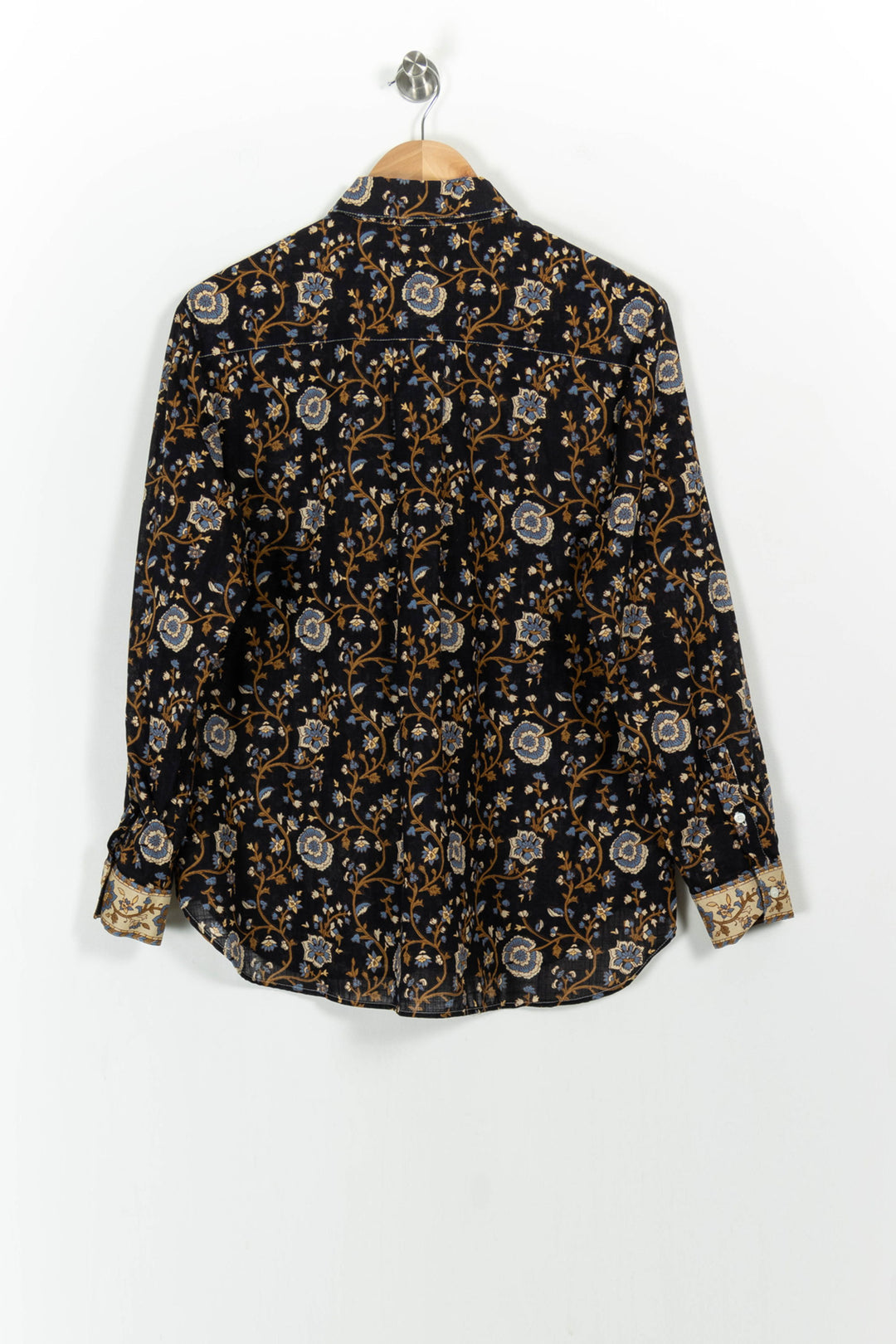Chemise Noire et Beige - Taille S/36 de la marque Sézane | PARAD103749 - Vendu par Paradigme - Image 4
